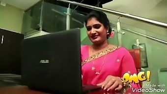 Indian Aunty'S Homemade Video Features Kissing And Fingering