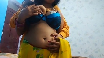 Indian Maid With Large Breasts Engages In Sexual Activity In Her Home With A Man