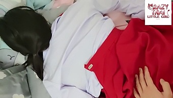 Thai Student In Red Skirt Engages In Sexual Activity With Boyfriend In Dormitory