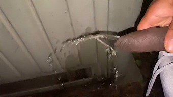 Amateur Exhibitionist Smokes And Pees In Public For Money