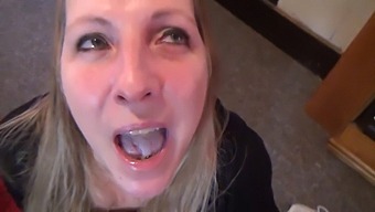 Wife'S Deep Throat Skills On Full Display In A Steamy Video