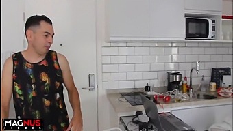 A Latina Woman Engages In Sexual Activity With Her Partner