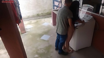 Brazilian Housewife Gets Her Laundry Fixed By A Well-Endowed Repairman