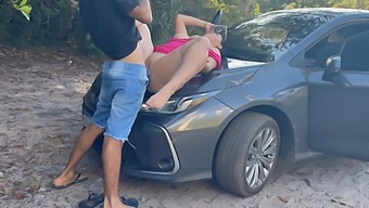 Public Sex With A Busty Latina Couple In A Restaurant