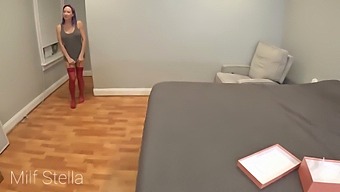 Stepson Surprises Stepmom With Valentine'S Day Lingerie On Camera