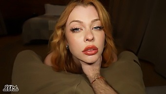 Redhead Girl Strips And Submits In A Hot Scene With A Cock Domination